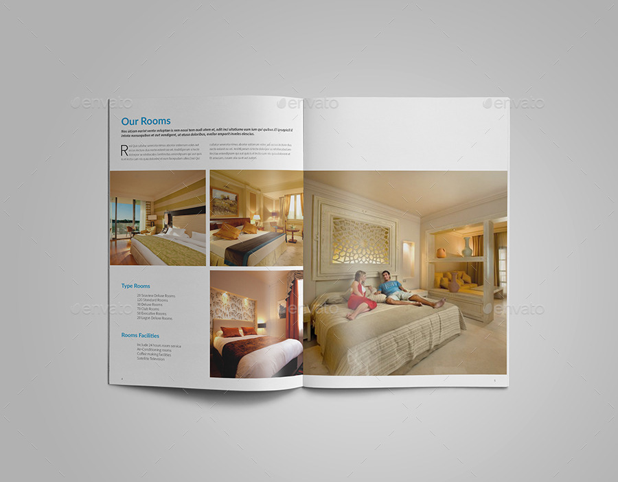 Hotel Brochure/Catalogs A4, Print Templates GraphicRiver
